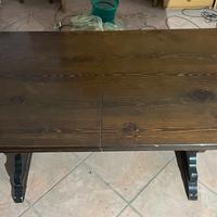 Tavolo Legno Allungabile + coppia  panche