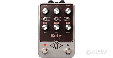 UNIVERSAL AUDIO UAFX Ruby '63 Top Boost Amplifier