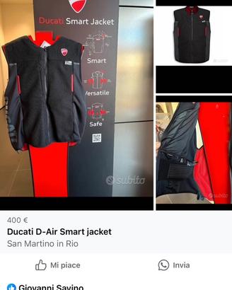 Smart Jacket Ducati D-Air nuovo