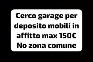 Garage messina per deposito mobili
