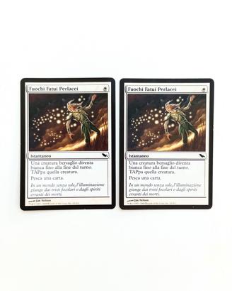 2x "Fuochi fatui perlacei" vintage ITA #15 MTG MP 