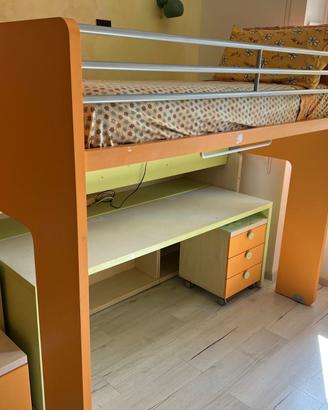 Cameretta 2 letti soppalco Doimo CityLine Roma
