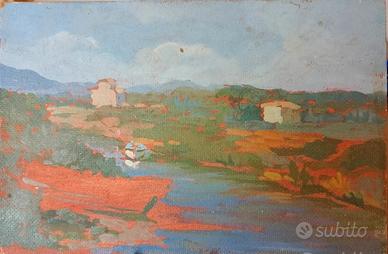 Dipinto ad Olio .  la Maremma. Trattabile.