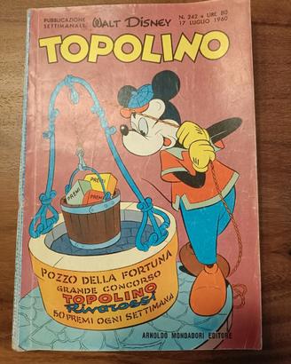 TOPOLINO LIBRETTO 242 - 17 LUGLIO 1960 -CON BOLL