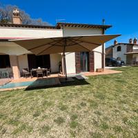 Ombrellone da giardino 4x3 con palo laterale