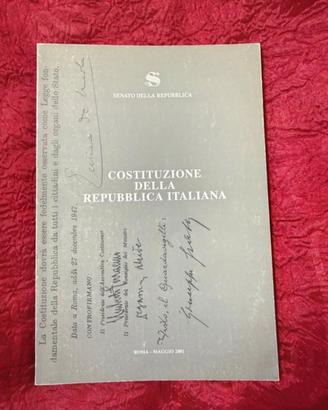 Costituzione italiana edizione speciale 2001
