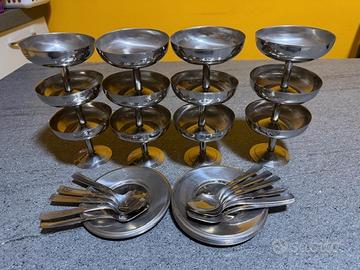 Set 12 pezzi coppe gelato Inoc