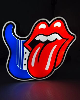 ROLLING STONES LIGHTBOX LED STAMPATA IN 3D