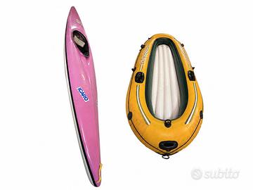 Canoa 4 m + 2 remi + Gommone 2,30 m