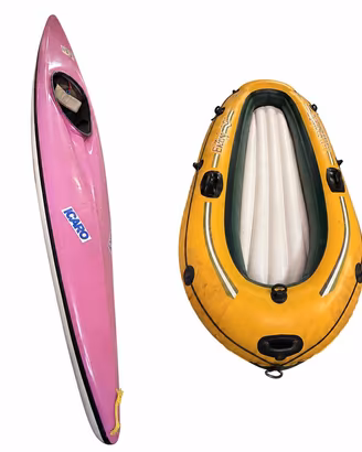 Canoa 4 m + 2 remi + Gommone 2,30 m