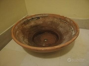 vaso in cotto a ciotola