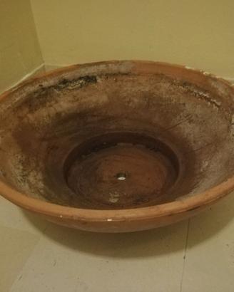 vaso in cotto a ciotola
