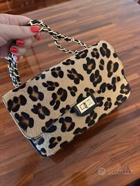 Borsa vera pelle e cavallino