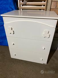 Mobile fasciatoio con vaschetta Erbesi