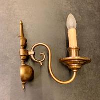 Applique vintage in ottone stile candela