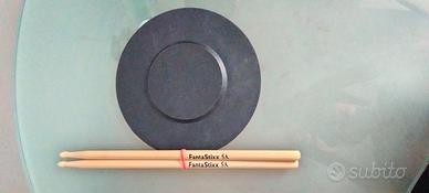 Pad di esercizio rullante + bacchette 5A x2