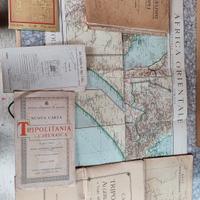 Lotto cartine  epoca antiche fine 800 primi 900 