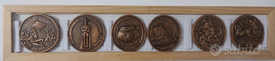 Lotto medaglie in bronzo "Antichi popoli italici"