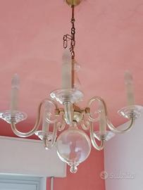 lampadario  chandelier cristallo di Boemia