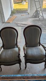 Poltrone antiche Luigi Filippo originali