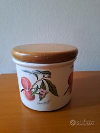 Portmeirion Pomona barattolo porcellana con pesche
