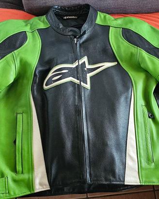 GIUBOTTO  MOTO ALPINESTAR PELLE UOMO tg.52 