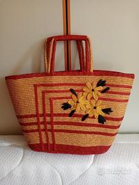 borsa mare paglia