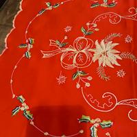 Set tovaglietta e centrino natalizi 