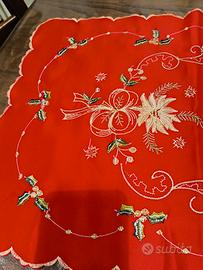 Set tovaglietta e centrino natalizi 