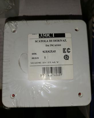 Cassetta derivazione da incasso elettrocanali 10pz