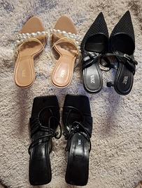 Lotto 3 paia scarpe con tacco ZARA