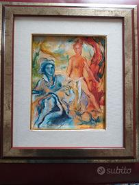 Dipinto, Faust e Margherita, F.Murer