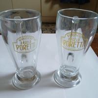Boccali pubblicitari birra Poretti vintage NUOVI