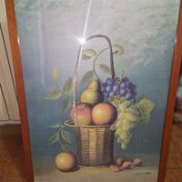 Quadro frutta con cornice