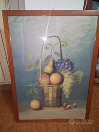 Quadro frutta con cornice