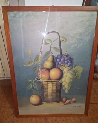 Quadro frutta con cornice