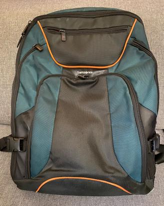 Zaino Samsonite unisex originale verde petrolio