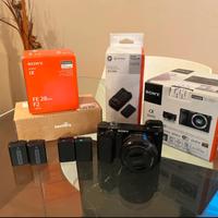Fotocamera Sony A6000 + obb. SEL28F20 + accessori