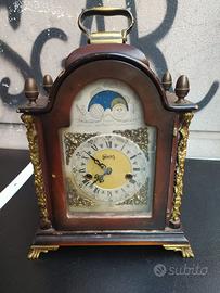 Orologio antico Geioes da tavolo meccanico in legn