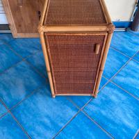 Mobile in vimini e rattan anni 70