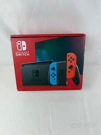 Nintendo switch 1 con scatola e accessore in condi