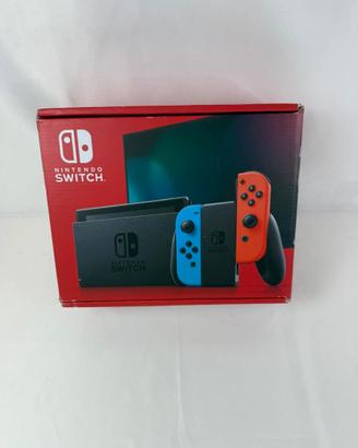 Nintendo switch 1 con scatola e accessore in condi