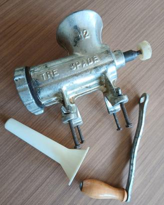 Tritacarne manuale d'epoca Tre Spade n. 12