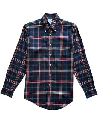 Camicia Brooks Brothers Uomo S quadri Blu Bordeaux