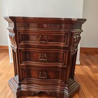 Coppia di comodini legno massello