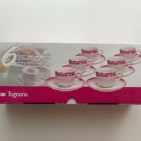 Tognana 6 tazze caffè Metropolis Mosaico Viola