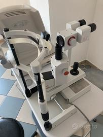 Lampada a fessura oftalmometro