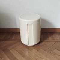 Sgabello contenitore vintage GUZZINI con coperchio