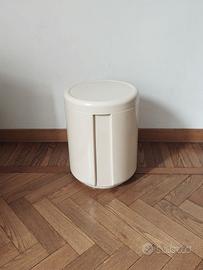 Sgabello contenitore vintage GUZZINI con coperchio