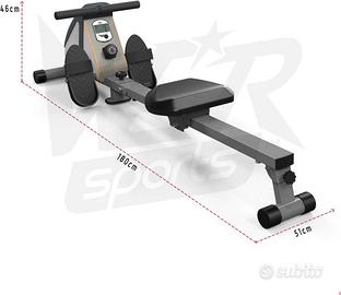 Vogatore/Rower magnetico pieghevole WeR Sport